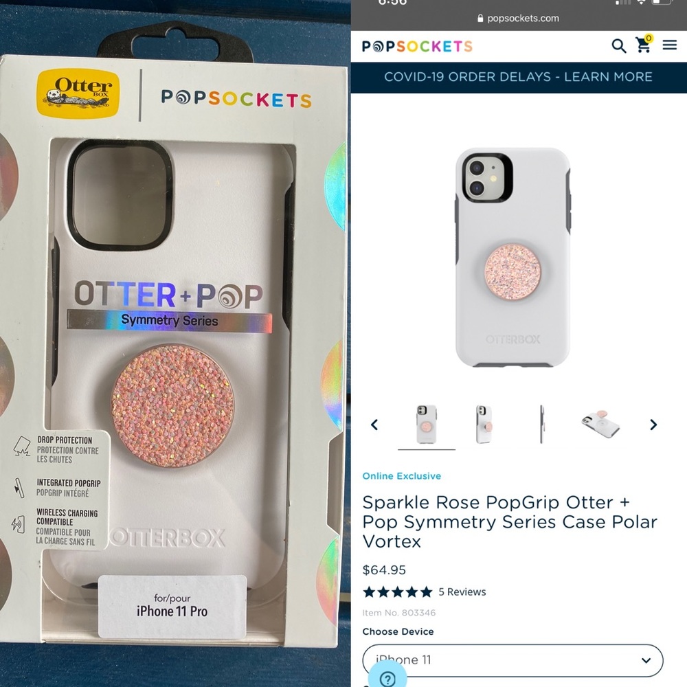 iPhone 11 Pro Otter + Pop Case